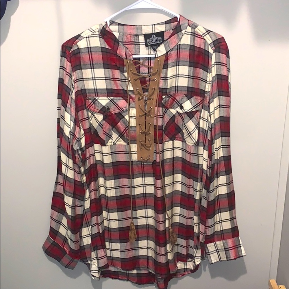 NWT Plaid long sleeve shirt
